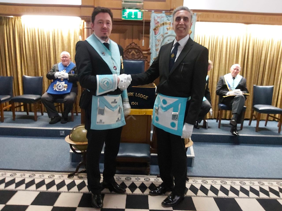 Wycombe Lodge latest meeting with the Worshipful Mater raising Bro Kulwinder followed by a very jovial festive board